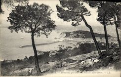 CPA Nice Panorama pris entre les Pins du Mont Boron 