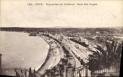 CPA Nice vue prise du Chateau Baie des Anges 