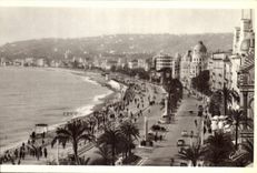 CPA Cote d'Azur Artistique Nice Les Hotels sur la Promenade des Anglais 