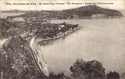 CPA Environs de Nice St Jean Cap Ferrat St Hospice Rade de Villefranche 