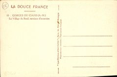 CPA La Douce France Gorges du Cians A M Le Village de Beuil terminus d'excursion 