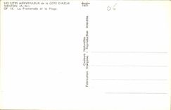 CPA Les Sites Merveilleux de la Cote d'Azur Menton A M La Promenade et la Plage 