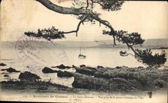 CPA Environs de Cannes Ile Saint Honorat vue prise de la partie orientale de l'Ile 