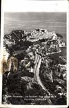 CPA Monaco Le Rocher vue prise de la moyenne Corniche 