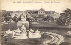 CPA Nice Jardin Albert Ier et Casino Fontaine des Amours 