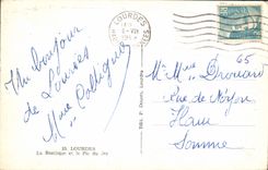 CPA Lourdes La Basilique et le Pic du Jer 