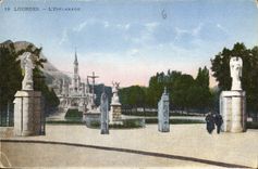 CPA Lourdes l'Esplanade 