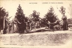 CPA Les Pyrenees Lourdes XI Station du Calvaire 