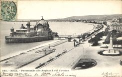 CPA Nice Promenade des Anglais a vol d'oiseau 