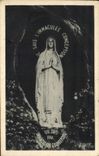 CPA Lourdes La Vierge de la Grotte 