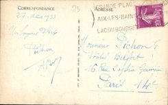 CPA Lac du Bourget Tunnei de Saint Innocent et Rochers de Brison 