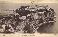 CPA Monaco le Rocher 
