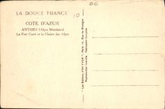 CPA La Douce France Cote d'Azur Antibes Alpes Maritimes le Font Carre et la Chaine des Alpes 
