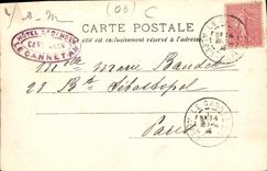 CPA Cannes A M Ile St Honorat Chateau fort 