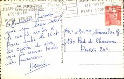 CPM Juan les Pins la Piscine d'Eden Roc 