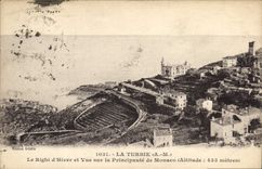 CPA La Turbie A M Le Righi d'Hiver et Vue sur la Principaute de Monaco 