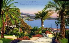 CPA Monte Carlo Echappee sur la Mer vers Roquebrune 