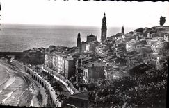 CPA Menton A M Vue generale du Vieux Menton 