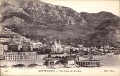 CPA Monte Carlo Vue prise de Monaco 