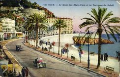 CPA Nice Le Quai des Etats Unis et la Terrasse du Soleil 