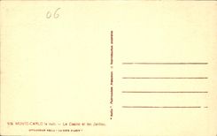 CPA Monte Carlo la luit le Casino et les Jardins 