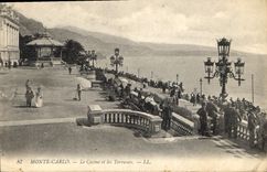 CPA Monte Carlo Le Casino et les Terrasses 