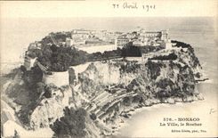 CPA Monaco La Ville le Rocher 