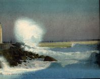 CPA Un Coup de Mer Cannes Phare