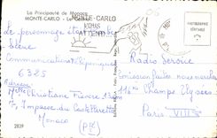 CPA La Principaute de Monaco Monte Carlo Le Casino 