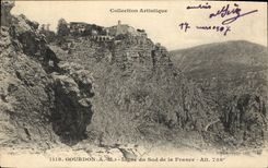 CPA Gourdon A M Ligne du Sud de la France 