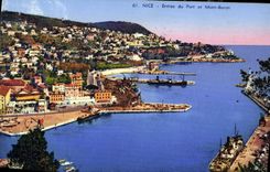 CPA Nice Entree du Port et Mont Boron 