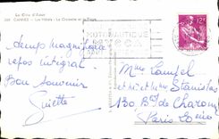 CPA La Cote d'Azur Cannes Les Hotels La Croisette et la Plage 