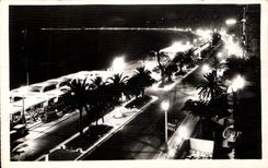 CPA Nice La Promenade des Anglais la nuit 