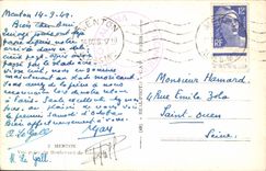 CPA Menton Vue prise du Boulevard de Garavan 