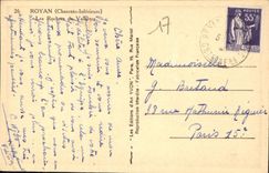CPA Royat Charente Inferieure Les Rochers de Valheres