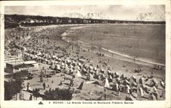 CPA Royan La Grande Conche et Boulevard Frederic Garnier 