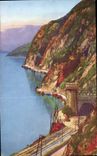 CPA Aix les Bains lac du Bourget Tunnel de Saint Innocent et Rochers de Brison 