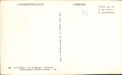 CPA Aix les Bains lac du Bourget Tunnel de Saint Innocent et Rochers de Brison 