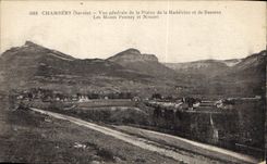 CPA Chambery Savoie Vue generale de la Plaine de la Madeleine et de Bassens les monts Penney et Nivo