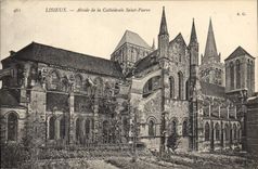 CPA Lisieux Abside de la Cathedrale Saint Pierre 