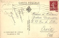 CPA La Basilique de Lisieux vue generale en 1938