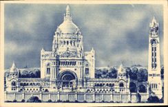 CPA La Basilique de Lisieux vue generale du projet 