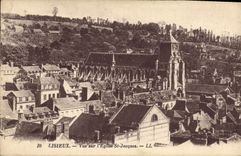 CPA Lisieux Vue sur l'Eglise St Jacques 