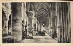 CPA Lisieux Cathedrale Saint Pierre Nef laterale 