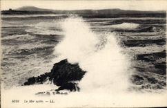 CPA La Mer agitee 