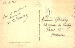 CPA Monte Carlo vu de Monaco 