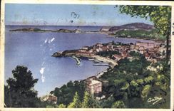 CPA Beaulieu et le Cap Ferrat 
