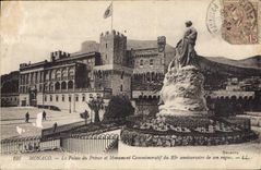 CPA Monaco Le Palais du Prince et Monument Commemoratif du 25e anniversaire de regne 