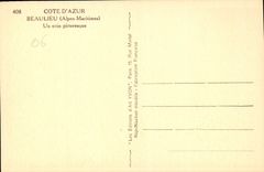 CPA COre d'Azur Beaulieu Alpes Maritimes Un coin pittoresque