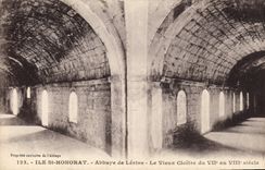CPA Ile St Honorat Abbaye de Lerins Le Vieux Cloitre du VII au VIII siecle 